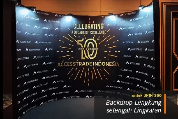 backdrop curved fotobooth